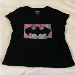 Rose Batman logo t-shirt